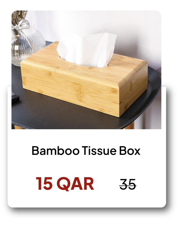 SOQ26-SDJ-Bamboo Tissue Box 