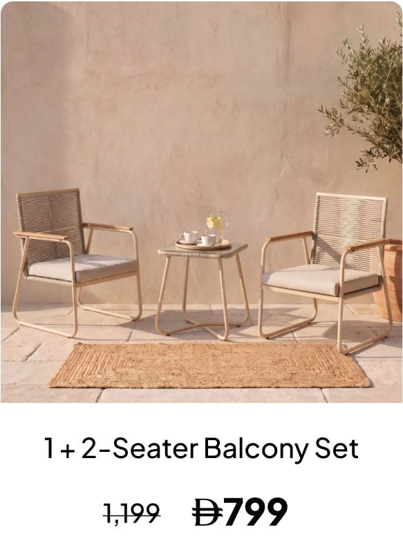 GRLPU26-DB-1 + 2-Seater Balcony Set