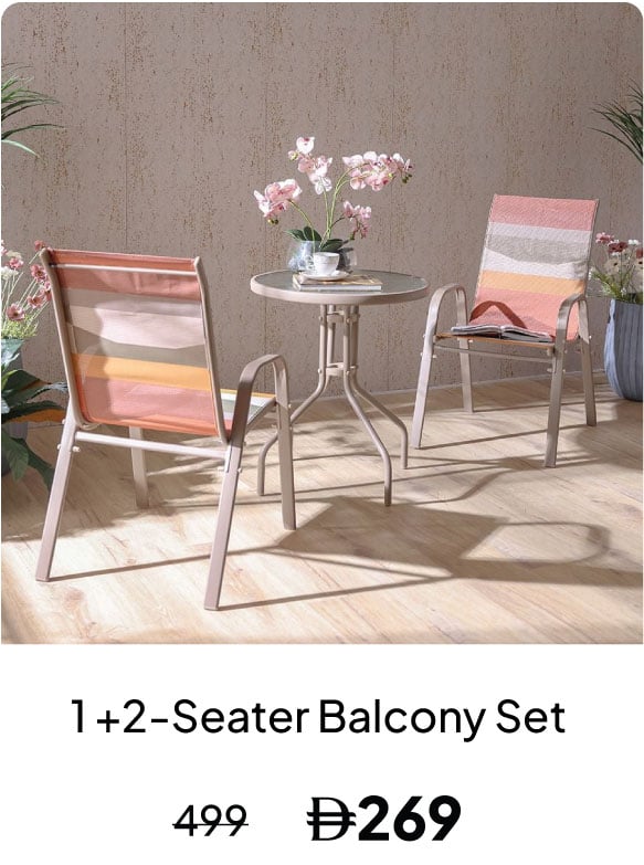 GRLPU26-DB-L-M 1 + 2-S Balcony Set 