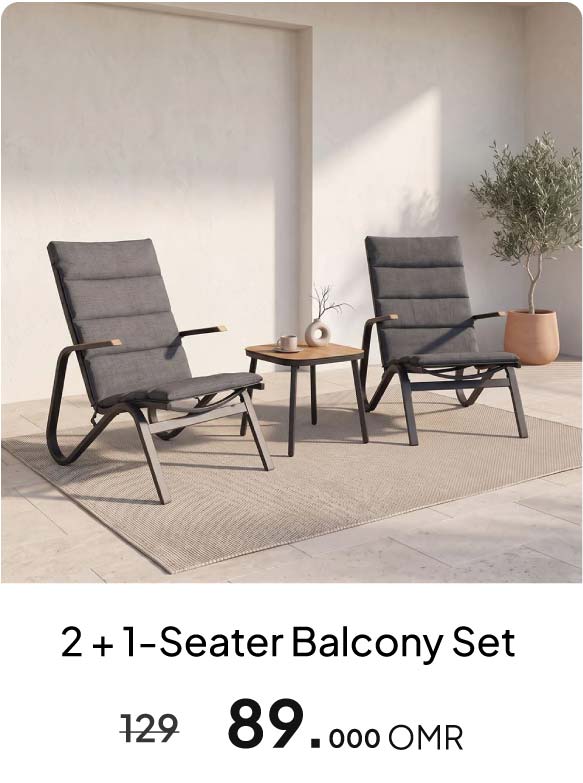 O26-BD-1 + 2-Seater Balcony Set 