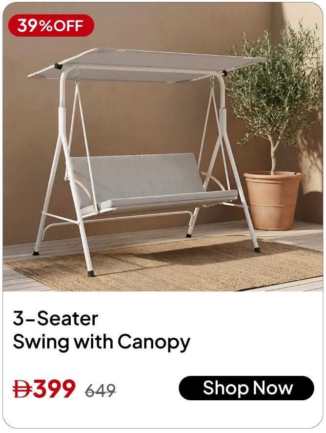 U26-OB-3-Seater Swing with Canopy