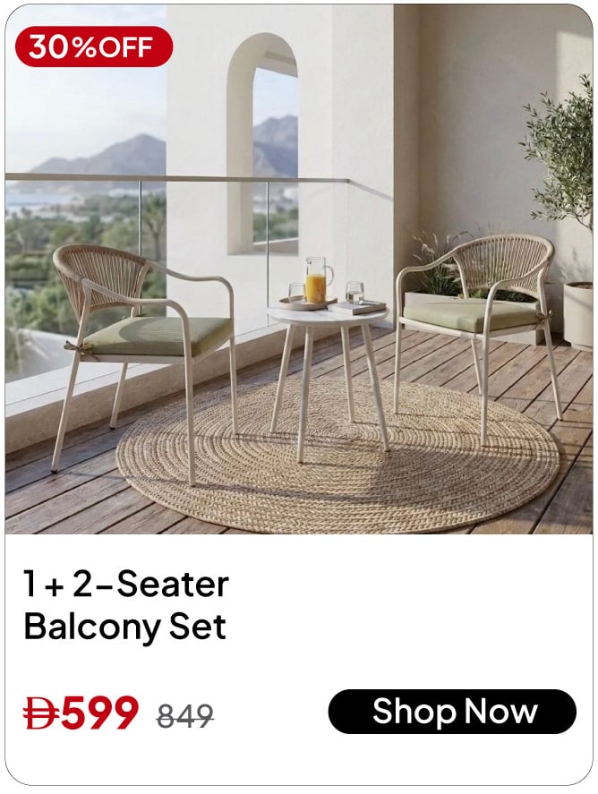 U26-OB-1 + 2-Seater Balcony Set